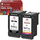 Toner Kingdom PG-540XL CL-541XL Cartuchos de Tinta Remanufacturados Compatibles para Canon 540 541 para Canon MG4250 MG3650 MG3550 MG3250 MG3150 MG2250 MX535 MX475 TS5150 TS5151 (1 Negro,1 Tricolor)