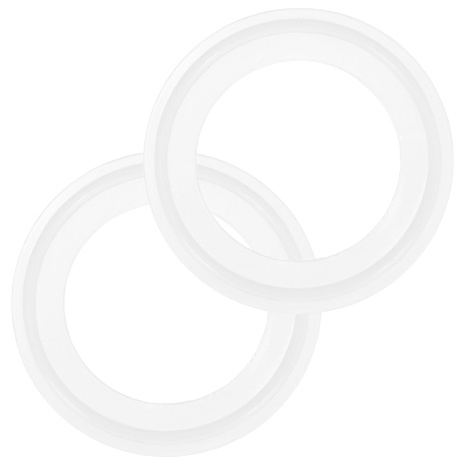 M METERXITY 2-Pack Silicone O-Rings Gasket 1.7 In/42mm Tri-Clover O-Rings Seal Gasket Fits for OD 2.5 In/64mm Sanitary Pipe Weld Ferrule/Sink Plug/