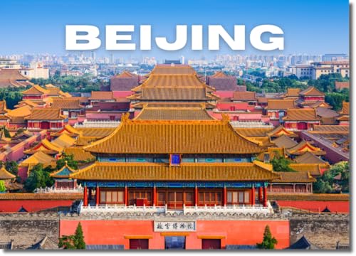 Beijing China Refrigerator Magnet - Forbidden City Imperial Palace Souvenir - Historic Beijing Landmark Photo Fridge Magnet - 3.5 x 2.5 Inch Travel Keepsake