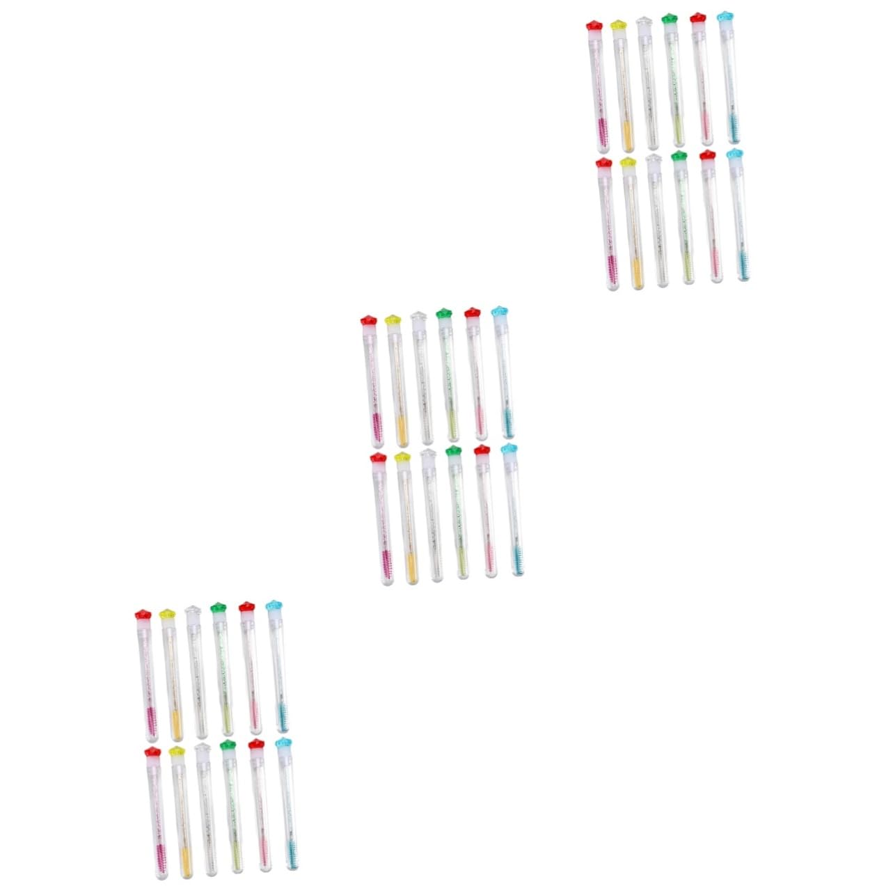36 Pz Pennello Per Ciglia in Cristallo Pennello Per Fondotinta Occhi Ciglia Di Cristallo Spazzole a Bobina Pennello Applicatore Multicolore Protezione Ambientale Pp Liao