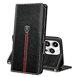 Cover per iPhone 15 Pro Max, Custodia Flip Pelle Portafoglio, Magnetica Libro Slot Schede per iPhone...