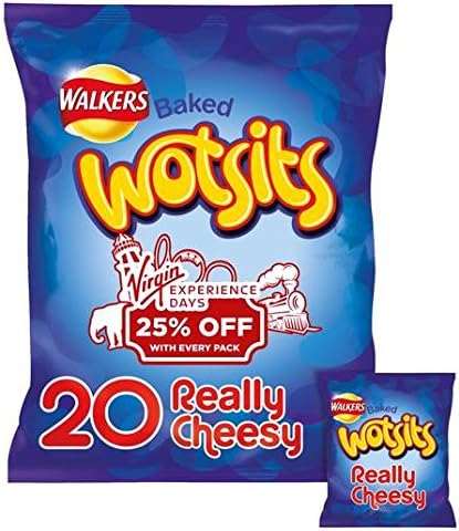 Walkers Wotsits Really Cheesy Snacks 16.5g x 20 per pack