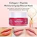 ANLOME Collagen Lip Sleep Mask, Lip Rescue Peptide Complex - Supplies Your Lips with Moisture, Nutrition, Softening, Fades Fine Lines