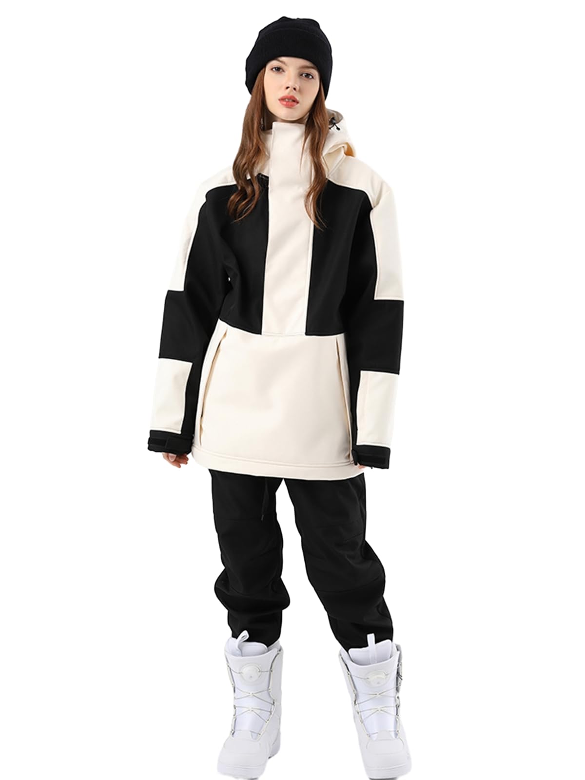 Homme Femme Combinaison de Ski, Ensemble de Vestes et Pantalons de Ski Pour Femme, Combinaison de Ski Hommes Mode Casual Épais Chaud Snowboard Skisuit