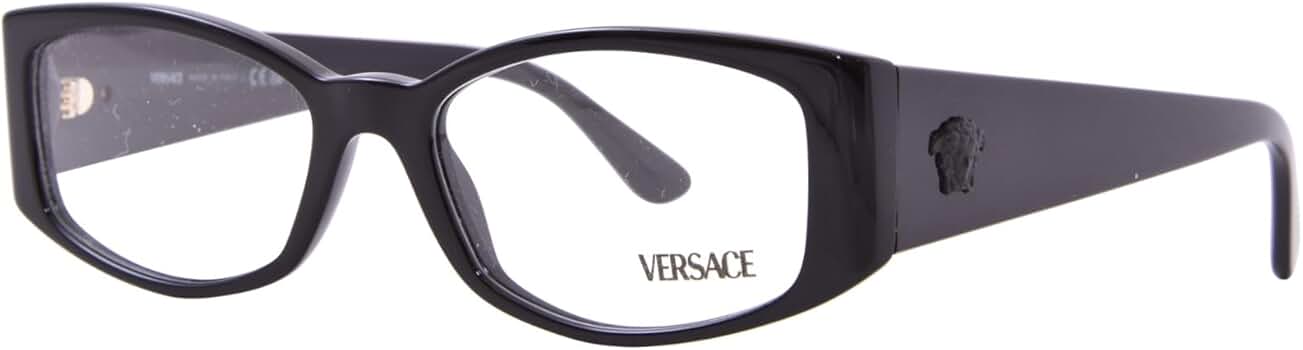Versace Eyeglasses VE 3343 GB1 Black at Amazon Women's