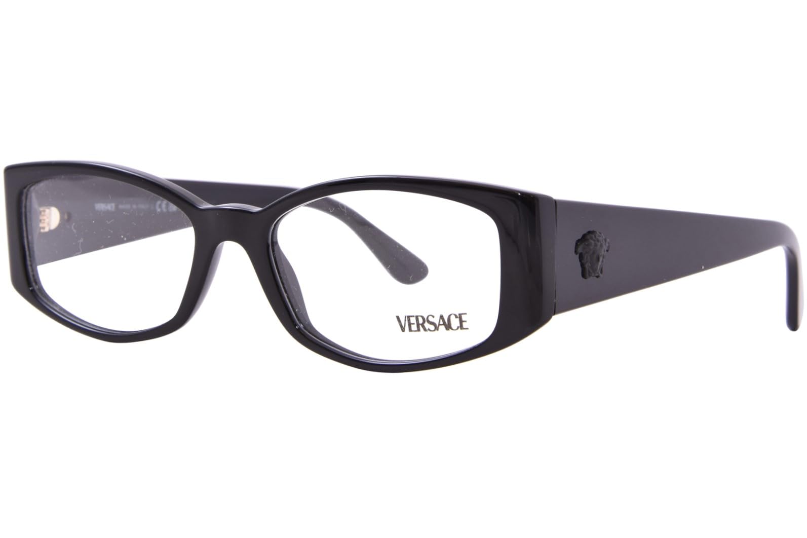 Versace Eyeglasses VE 3343 GB1 Glasses Polished Black Medusa 54-17-145 with Case New VERSACE Eyeglasses MOD. 3343 GB1 54-17 145 Shiny Black  main image 2