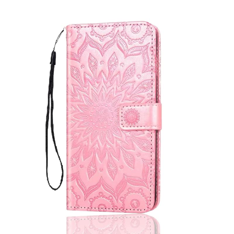 Image of TROUNCE Queen Faux Leather Flip Case Cover with Card Cash Holder Wallet Case | Magnetic Lock Mobile Cover |Back Case - Pink for Samsung Galaxy A54 5G