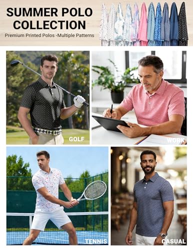 COOFANDY Quick Dry Golf Polo