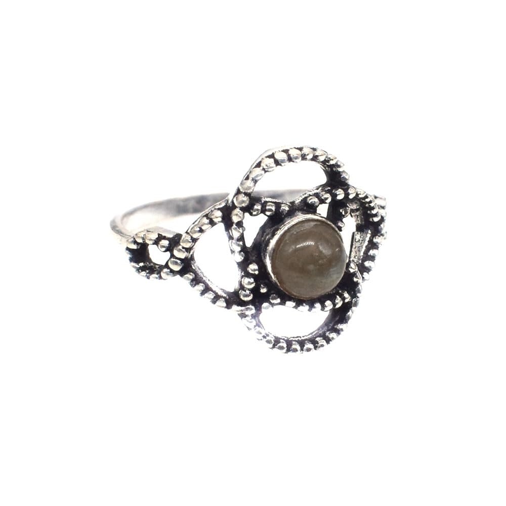 Oval Minimalistic Unisex Ring Gemstone Silver Plated Jewelry Stackable Ring For Women's And Men's-image-11