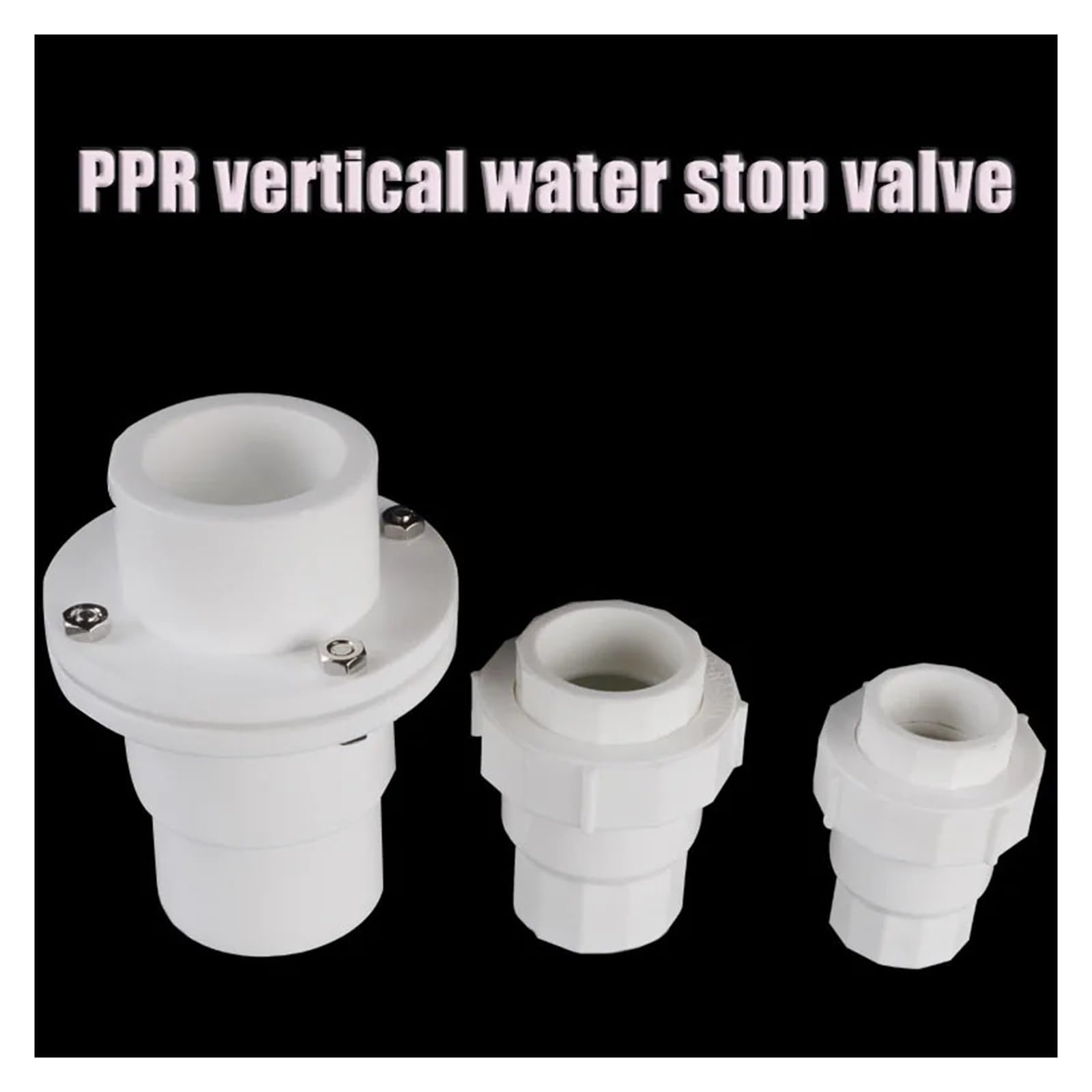 Válvula de retención PPR de 1 pulgada, DN25, unidireccional, sin retorno for sistema de tuberías de agua, adaptador de montaje de plomería de plástico 20/25/32/40/50/63m(DN50)
