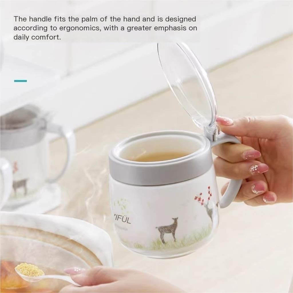 Salt and Sugar Container Sets Seasoning Jar Kitchen Ceramic Seasoning Bottle with Handle Set Salt Porcelain Household Jar Seasoning Box Salt Jar with Handle,A-3