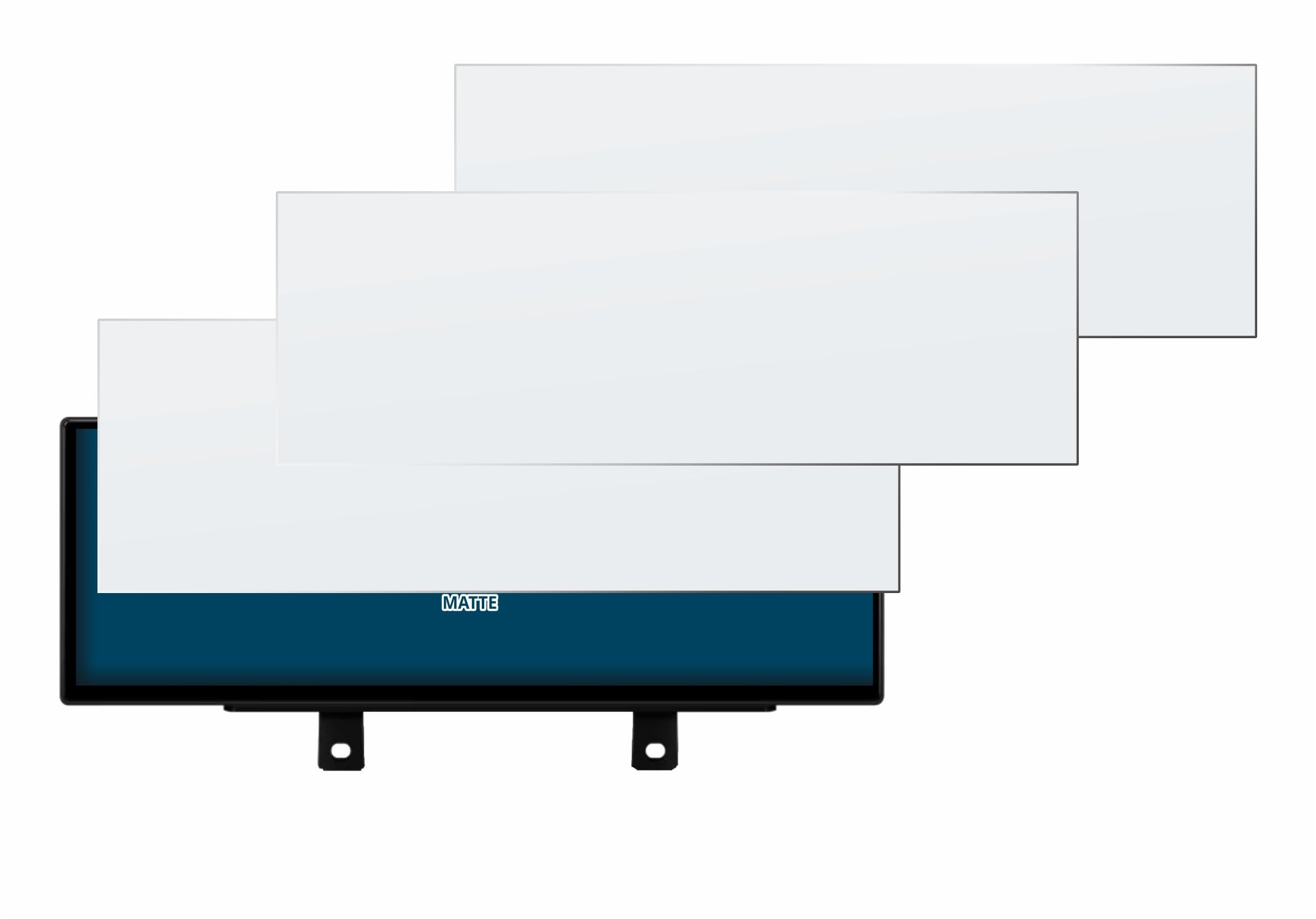 brotect Pellicola Vetro Opaca per Xtrons QLB42THNBR (3 Pezzi) Protezione Schermo [Anti-Riflesso, Durezza 9H]