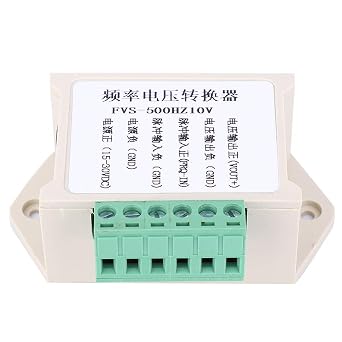FVS 500Hz10V Frequency to Voltage Converter Module High Precision 0500Hz to 010V Signal Conversion for PLC Inverter Motion Control Card Interface Matching with Shell 7.3x5x2.8cm