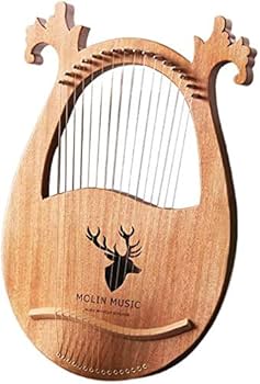 Amazon | JuJuOSRE 16弦木製8点セット ライアーハープ 初心者向け 金属