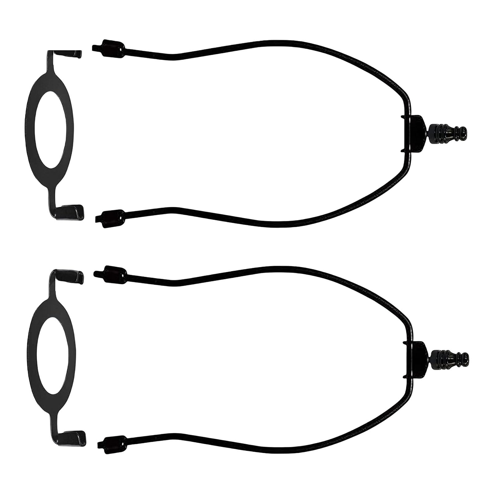 Sbshiouu Of 2 Decorative Lamp Harp Frame Hardware Texture Portable Lampshades Holder for E26 Light Fixtures and Shades Lamp Fittings