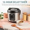 AROMA Professional Digital Rice Cooker, 10-Cup (Uncooked) / 20-Cup (Cooked), Multicooker, Slow Cooker, Steamer, Oatmeal Cooker, Egg Cooker, STS, 5 Qt, Black, ARC-5200SB