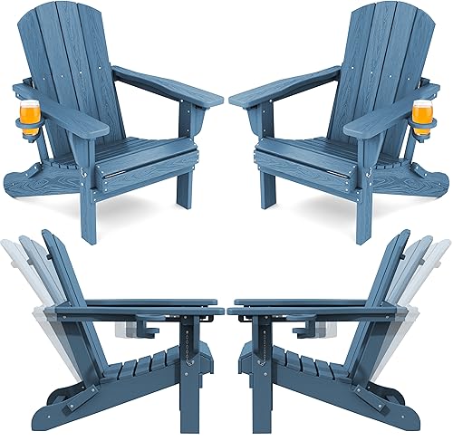 SERWALL Folding Adirondack Set of 4