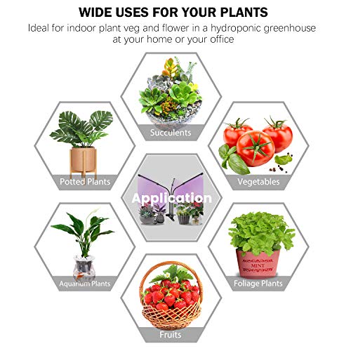 Grow Lights Plant Light for Indoor Plants Lamps Auto ON/Off Timer - Thumbnail 3