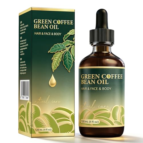 Green Coffee Bean Oil for Skin & Hair Lightweight Coffee Oil for Hydration Smooth Skin & Scalp Care Fast Absorbing Non-Greasy Multi-Use Face Body & Hair Oils