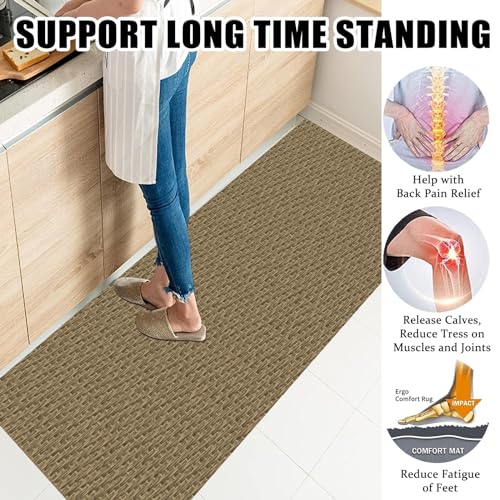 Tapis de sol cuisine geometrique pour securiser le devant d'evier