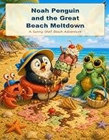 Noah Penguin and the Great Beach Meltdown: A Funny Sunny Shell Beach Adventure (A collection of short children stories) B0GZVGYQ7J Book Cover