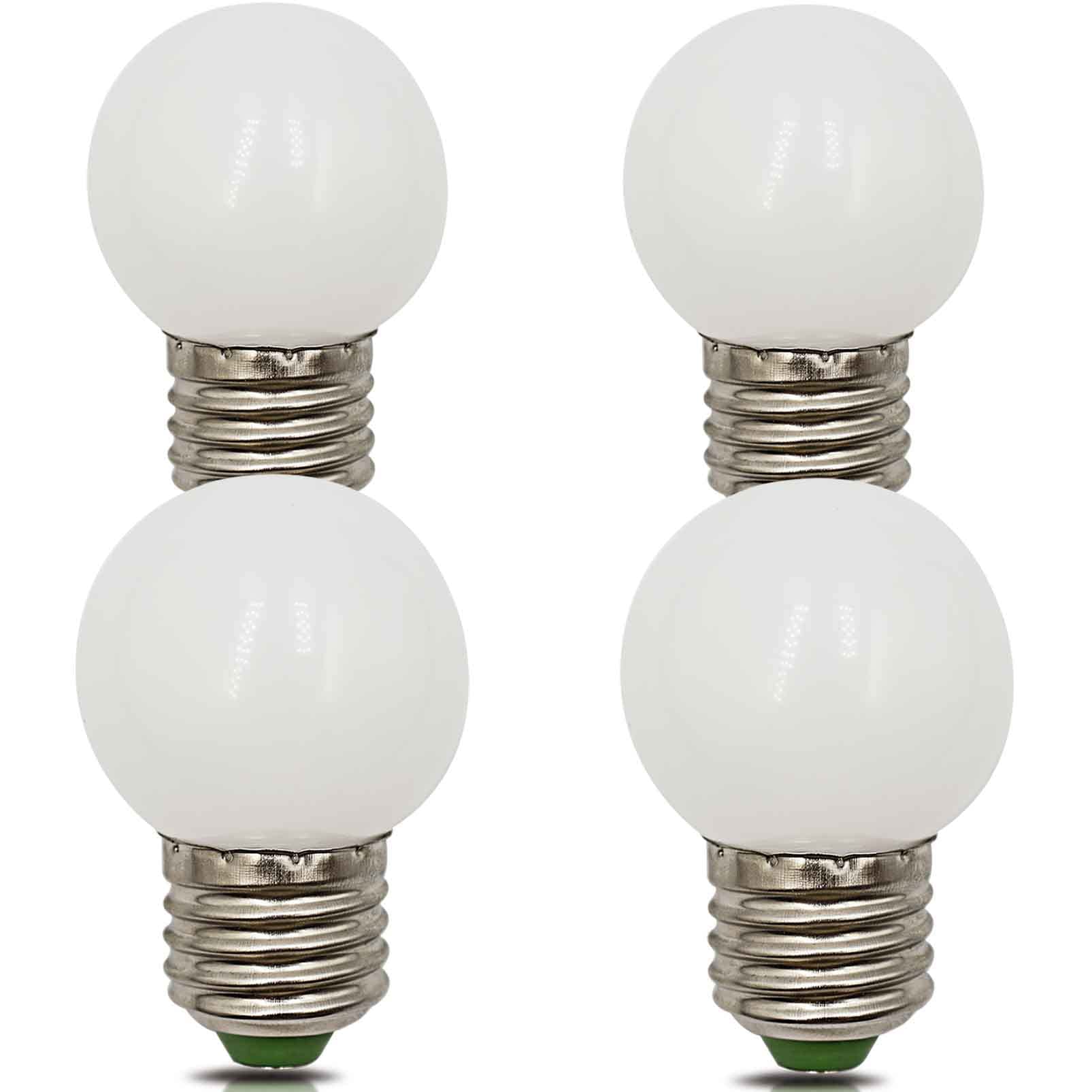 BDAYEK Led bulbs 4 Pack E27 Dimmable Light Bulbs 4W 400Lm Warm White 3000K Equivalent 35W 30W Halogen Edison Screw G45 Golf Ball Lamp