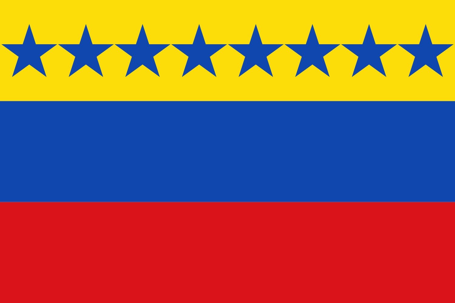 Drapeau Angostura Venezuela 1817 grand format aux couleurs d'époque fidèles