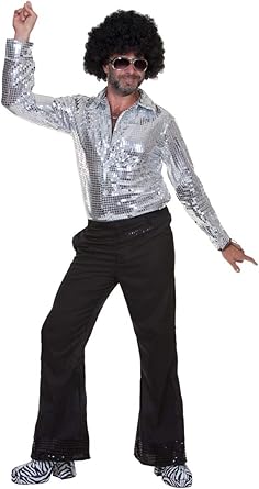 silver 70s disco dress