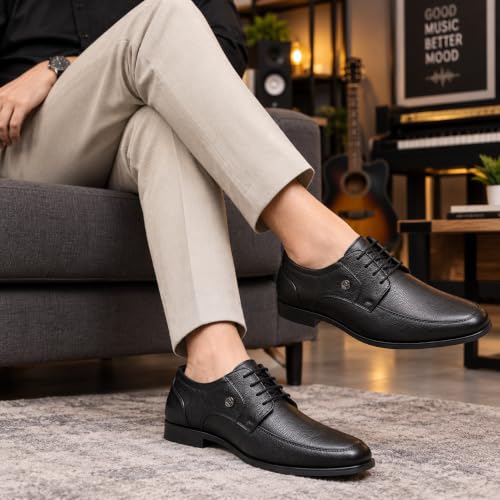 Image of CARLOMAN Genuine Leather Formal Shoes for Men