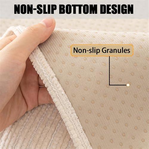 Housse de canapé résistante aux rayures en chenille douce lavable en machine
