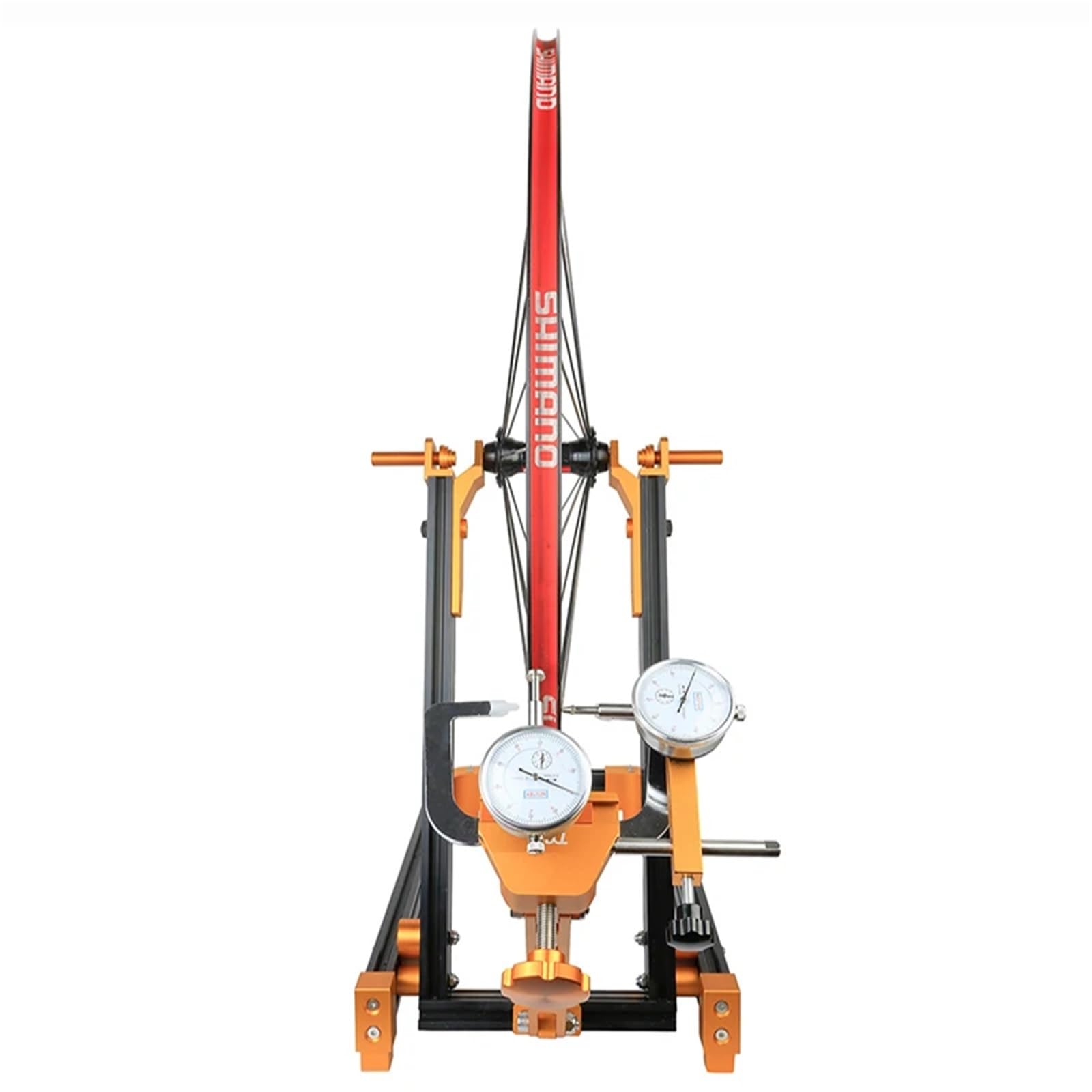 Supporto per la manutenzione delle biciclette Supporti for la regolazione dei cerchi for biciclette, for l'allineamento delle ruote, astrumenti for riparazione