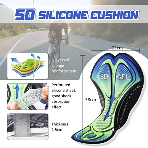Calzas Ciclistas para Hombre con Gel 5D acolchado miniatura 3
