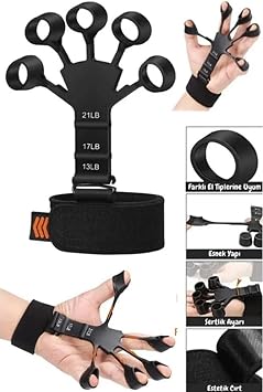 Mucize Home  zel Spor Kas Parmak El Bilek Kol G lendirici Geli tirici Kavrama Silikon  r mcek Lastik