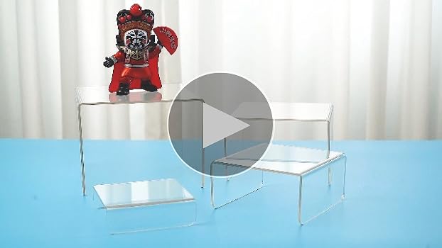 Amazon.co.jp: MerryNineコの字ラック透明アクリルディスプレイ