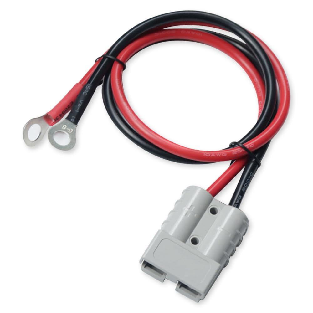 Connettore Batteria CESFONJER 50A 600V | Con Cavo O-Ring 10 AWG | Spina A Sgancio Rapido Per Carrelli Elevatori, Solare - Foto 12