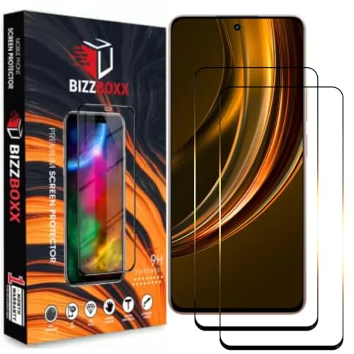 Image of Compatible With realme 13+ 5G Tempered Glass Screen Protector With Precise Edges - High Definition, Shatterproof, Easy Install, Anti-Fingerprint (realme 13 + 5G) - Pack of 2
