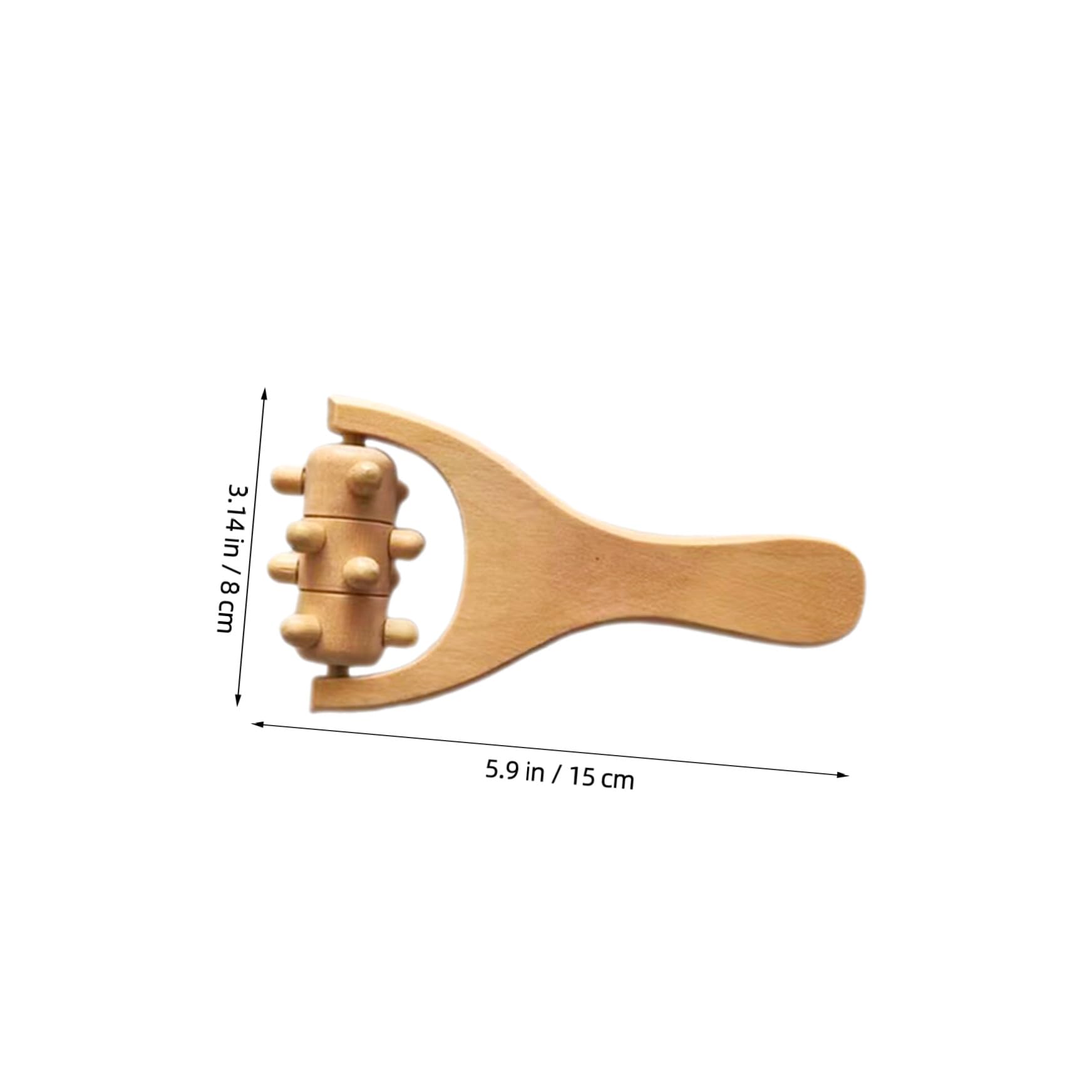 Baluue 8 Stück Holzmassagegerät mit Ergonomischem Griff Fuß und Rückenmassagegerät für Schulter und Nackenentspannung zu Hause und Freien