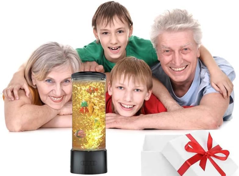 Sensory Bubble Tube Lamp for Autism & Anxiety Relief -Calming Water Bubble Table Light with Color Changing Fake Aquarium Effect, Ideal for Kids Room, Therapy Office, Nursery Home - Image 7