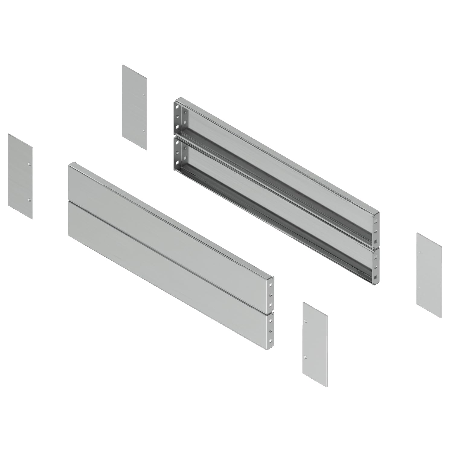 Socle Zoc Inox Kit later P400x200 304L pour rehausser armoire