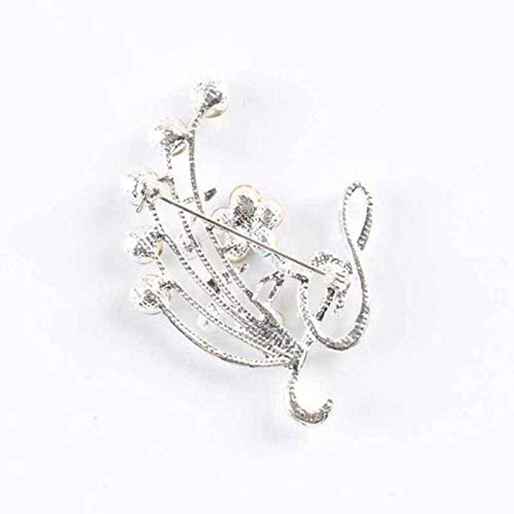 Spilla Spilla da Donna Spilla a Forma di Nota di Diamante Creativa Spilla Distintivo Spilla di Cristallo Spilla con Strass Gioielli Abito Sciarpa Scialle Clip per Ragazza