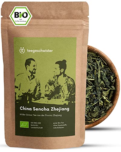 teegeschwister® | China Sencha Zhejiang | Grüner Tee China Sencha | ohne Aromastoffe | 100g Cover