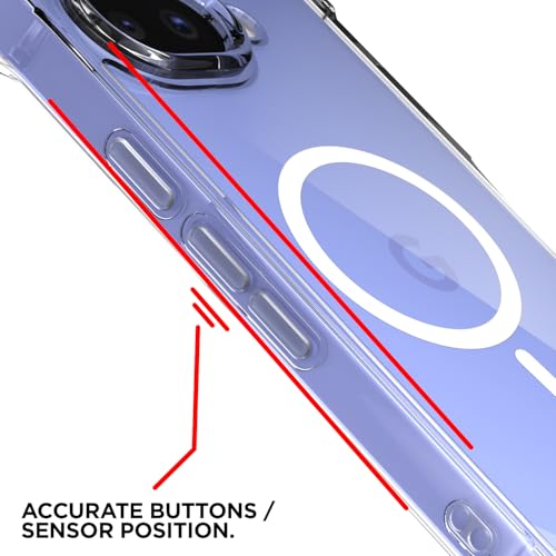 Image of Pikkme Back Cover for Google Pixel 9A Mag-Safe Shockproof PC + TPU | Protective Case Magnetic Support | Bumper Case (Transparent Mag-Safe)