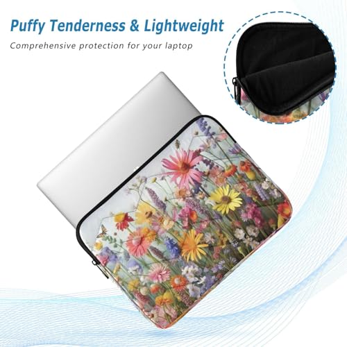 Funda para portátil de flores silvestres de 13-14 pulgadas miniatura 5