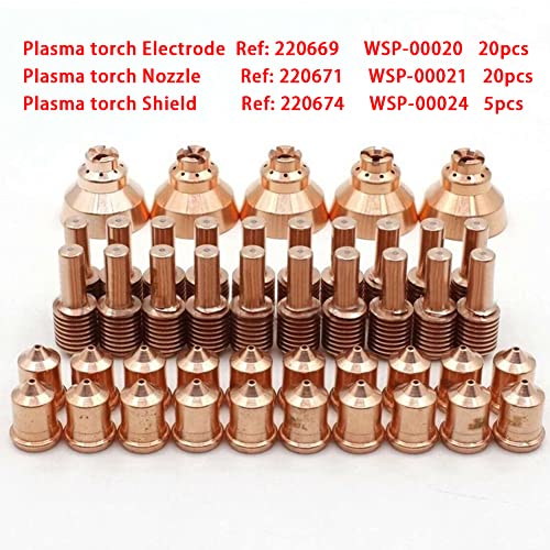 Buse d'électrode plasma 220669 pour torche de découpe 45