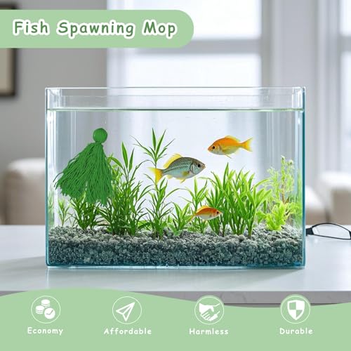Image of 1PCS Fish Spawning Mop,Fish Breeding Mops Floating for Egg Laying,Decorative Aquarium Grass (1PCS)