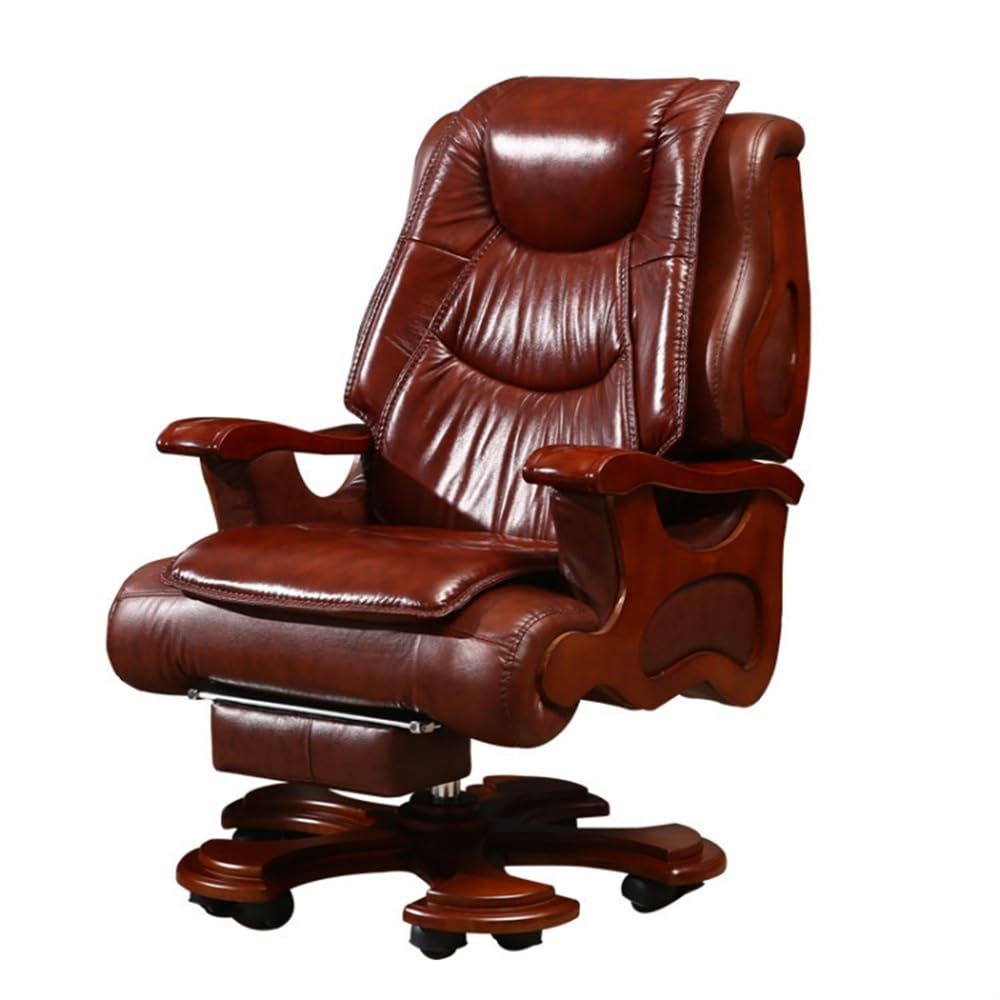 Executive Computer Chair PU Leather Chairs Er Desk Chair with Flip-Up Arms Lumber Support Swivel Task Chair for