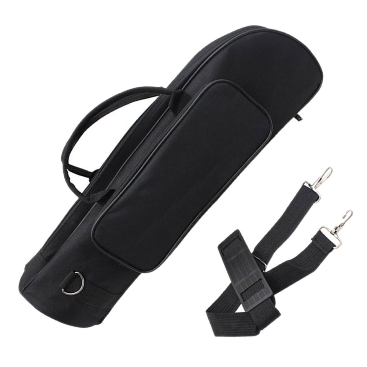Toddmomy Trumpet Gig Bag Oxford Cloth Instrument Case with Convenient Handles Shoulder Strap Ample Storage for Trumpet Accessories for Young Musicians