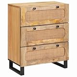 【Estetica moderna raffinata】 Questa credenza mostra un design contemporaneo e funzionale che esalta qualsiasi sala da pranzo o soggiorno. Con una bella finitura, la sua calda tonalità marrone completa varie decorazioni. Misurando 60 x 33,5 x 75 cm, non soprafferà i mobili esistenti ed è perfetto per organizzare stoviglie e altri oggetti essenziali.