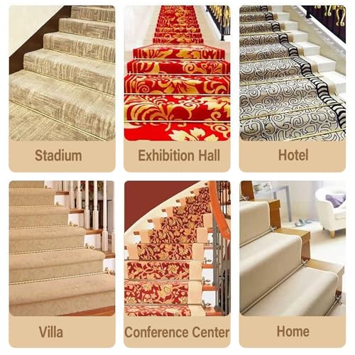 Barras de escalera para alfombras que evitan arrugas, varillas anticambio de metal 7