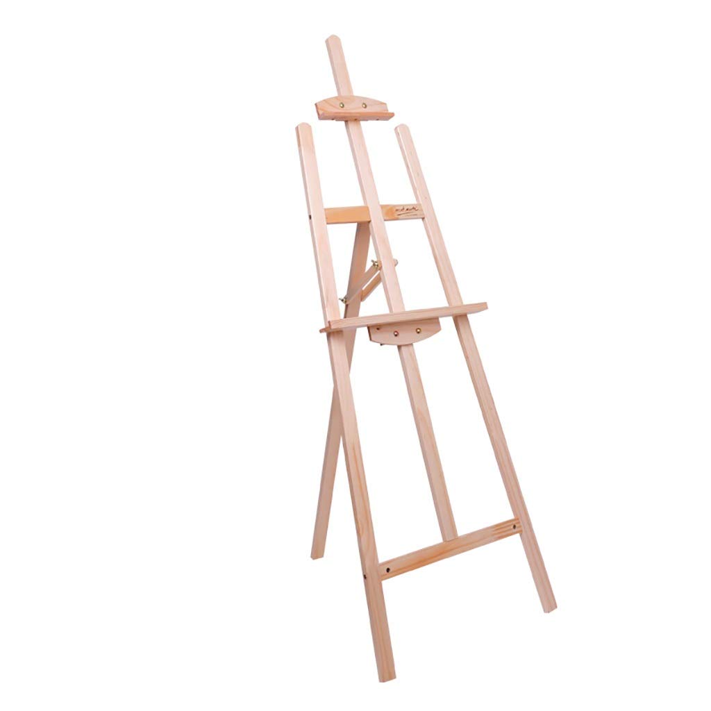 Txgjwra Drawing Board Easels Adjustable Art Student Painting Shelf, Pine Wooden Student Easel, Stand-Type Drawer Sketch Set, Portable Beech Easel/Walnut Color,